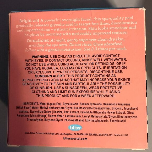 THREE Piece Face Mask / Face Peel BUNDLE - Bliss / Versed / Soap & Glory ALL NEW - Picture 3 of 15